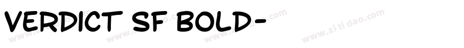 Verdict SF Bold字体转换